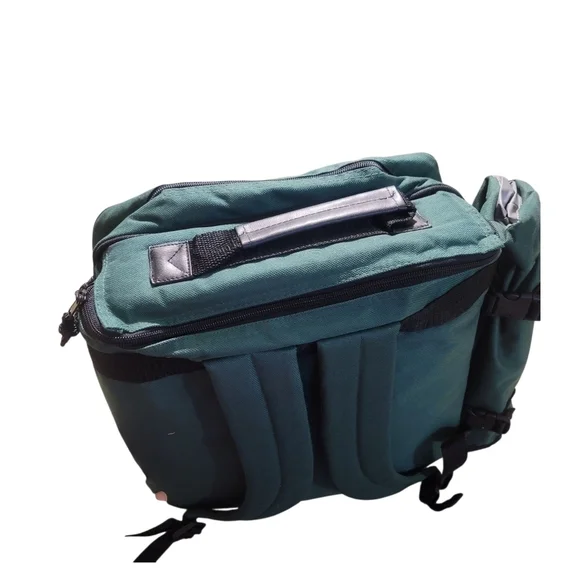 Picnic Essentials Backpack Wine Picnic for 4, Insulated Pocket Bottle Carrier - Picture 4 of 11